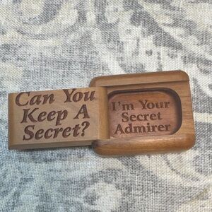 Wooden Secret Message Box